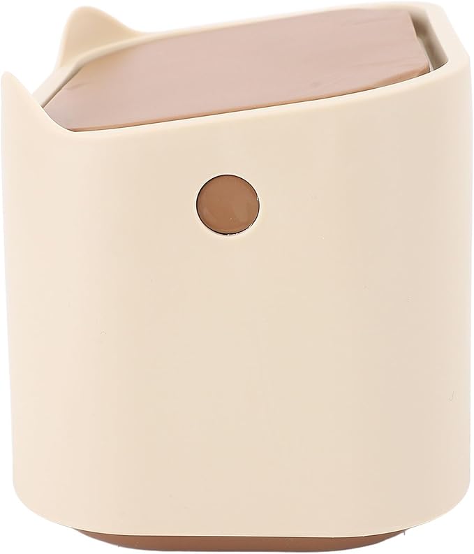 Cat Litter Trash Can, Compact Multipurpose Pet Waste Bin for Home, Space Saving with Aesthetics in Mind, Press Type Lid Enclosed Design, Ideal for Apartments
