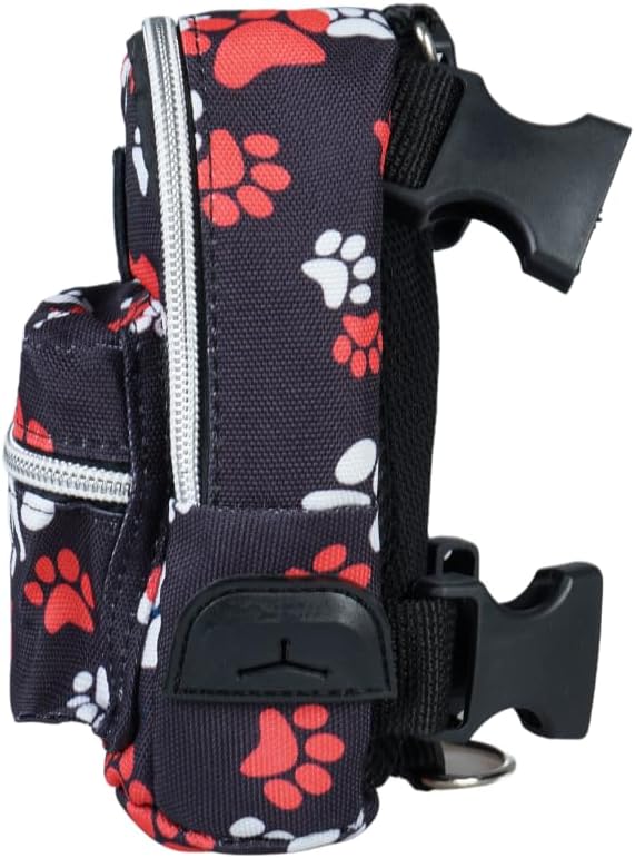 Pawlook Dog Backpack Harness – Street Smart | Waterproof, Adjustable, Breathable – Leash Attachment D-Rings, Poop Bag Pocket – Small & Medium Dogs – 8 Styles Paws Up Small