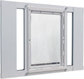 Ideal Pet Products Aluminum Sash Window Pet Door, Adjustable to Fit Window Widths from 27" to 32", Large 10-1/2” x 15” Flap Size