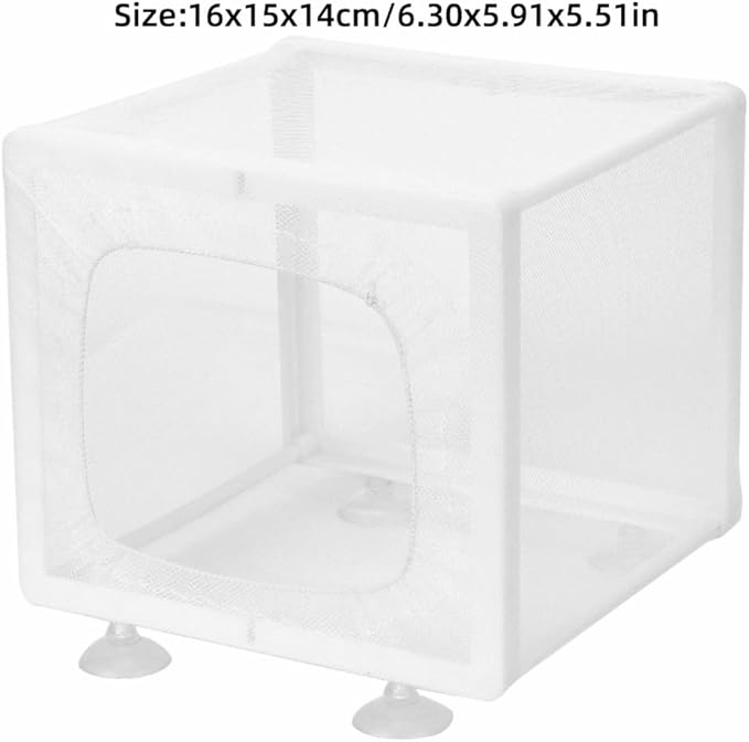 Aquarium Breeder Box with Suction Cups Partition Design Detachable Isolation Hatchery for Fish Fry Tank Breeding(S)