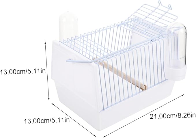 1set Portable Bird Carrier Travel Cage for Pets Lightweight Handle Design for Parrots for Travel Hiking and Outdoor Activities