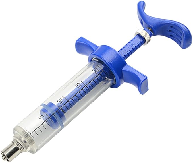 LILYS PET Reuseable Young Birds Feeding Syringe,Plastic and Perspex Material,Feeding Milk for Young Birds or Feeding Medicine for Sick Birds (20ml and 2+2.5+3mm Hose)