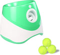 FILFEEL Automatic Dog Thrower Pet Interactive with 3 Soft Balls for Indoor and Outdoor Fun for Small Dogs (Light Green)