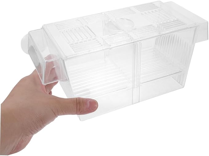 BESPORTBLE 2pcs Aquarium Fish Breeding Box with Divider for Hatching Isolation for and Fish Easy to Install and Durable