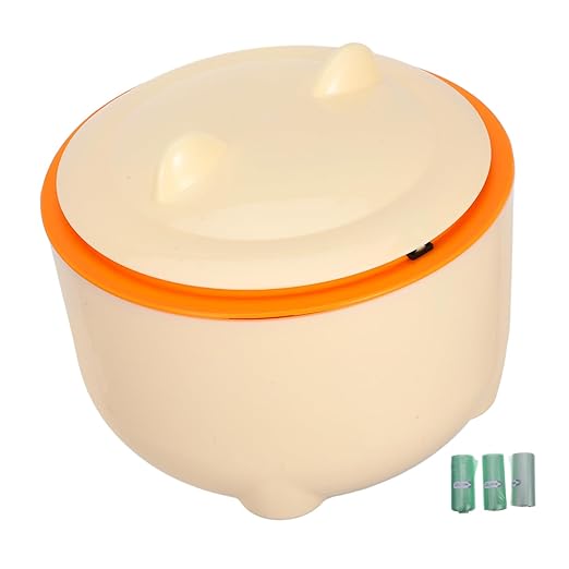 1Set Sealed Cat Litter Trash Can with Lid Included Easy Maintenance Pet Waste Container for Home Use Design for Odor Prevention for Bathroom