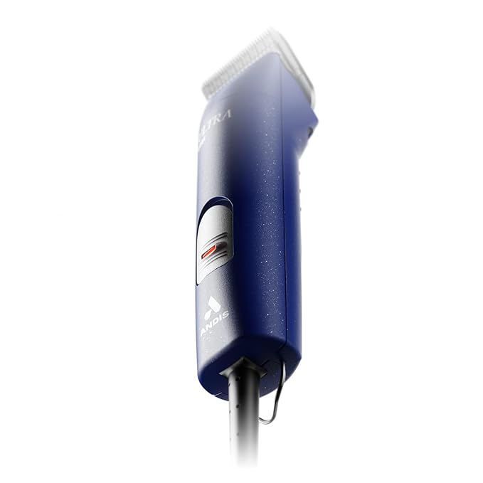 Andis Professional UltraEdge Super 2-Speed Detachable Blade Dog/Pet Clipper, Rotary Motor with Shatter-Proof Housing, Runs Calm & Silent, 14-Inch Cord, for All Dog Coats & Breeds, 120 Volts, Blue