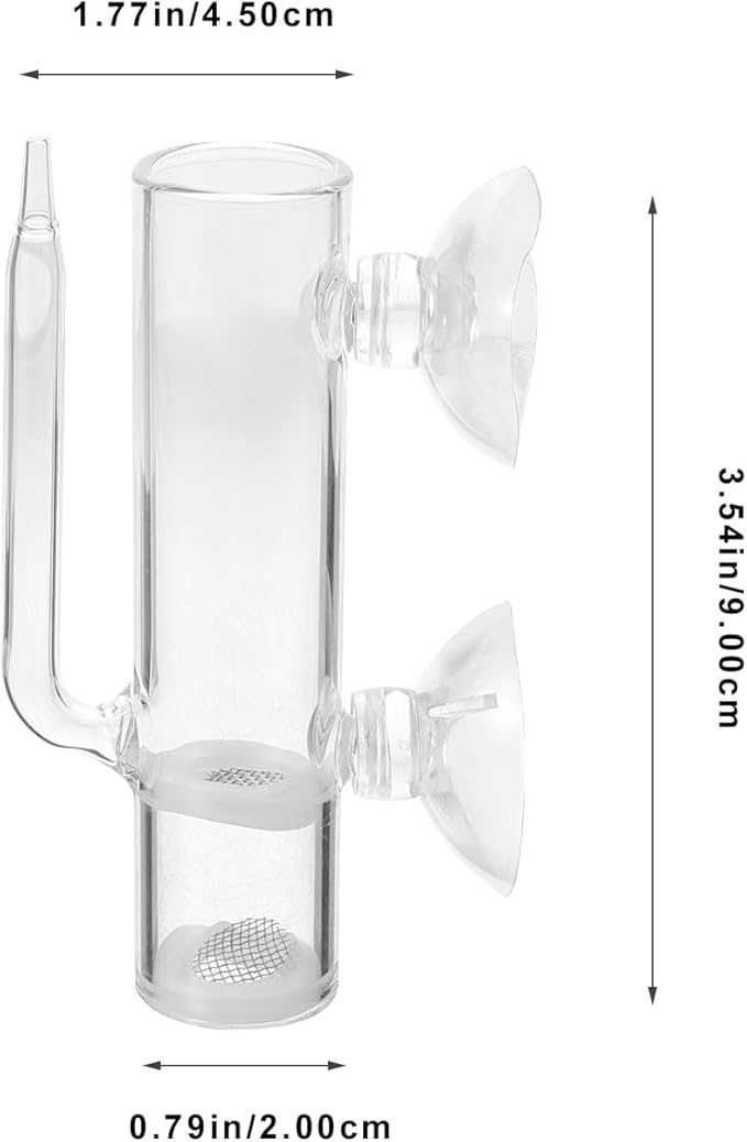VOSAREA 1 Set Glass Shrimp Hatchery Box Suction Incubator for Brine Shrimp Eggs Fish Breeder Container with Isolation Design Easy to Clean for Aquatic Farming