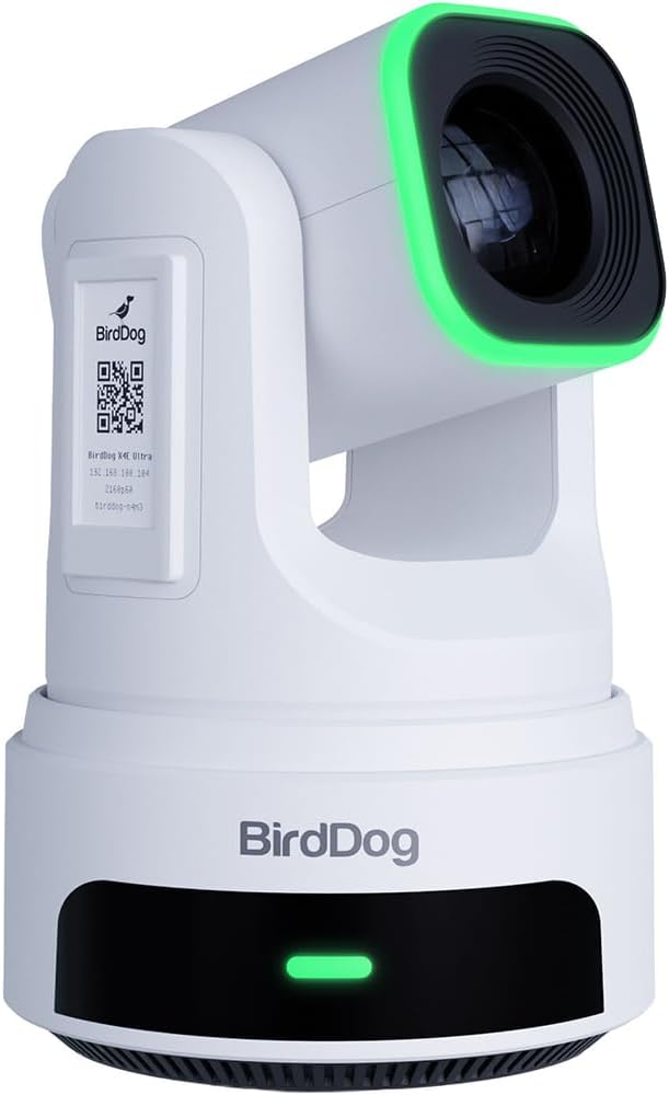 BirdDog X4E Ultra PTZ Camera with AI Tracking (White)