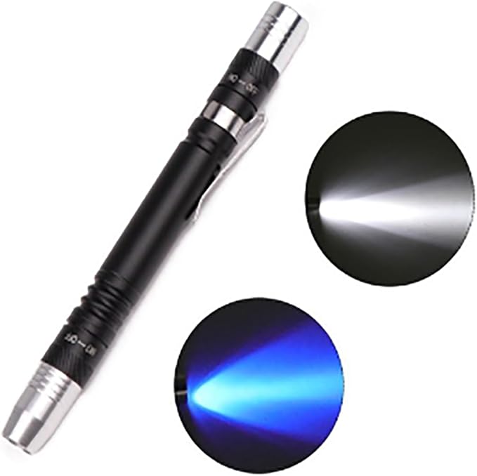 MODOAO 3 Pack Flashlight 2 in 1 UV Flashlight with 395nm Black Light for Dog/Cat Urine Stains, Dry Stains,Resin Curing