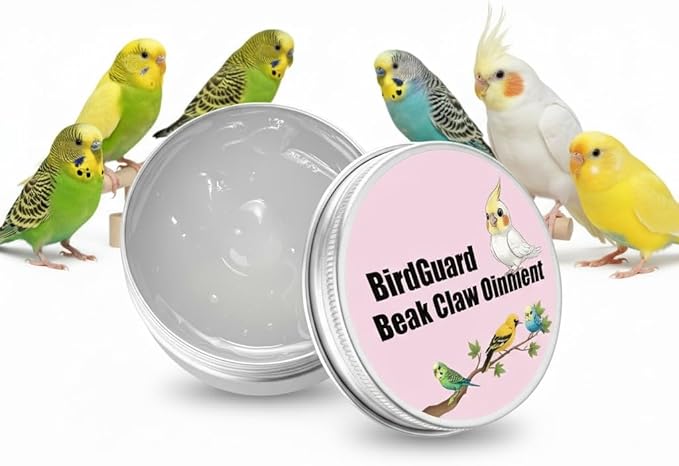 Parrot Beak Oil & Bird Feet Moisturizer – Ointment for Dry Skin, Beak Care & Claw Repair for Budgies, Cockatiels for Peeling, Flaky, Cracked Beaks and Rough, Dry Claws