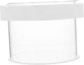 Happyyami Floating Fish Separator Box for Tank Guppy Breeding Box Removable Cover Acrylic Specimen Containers