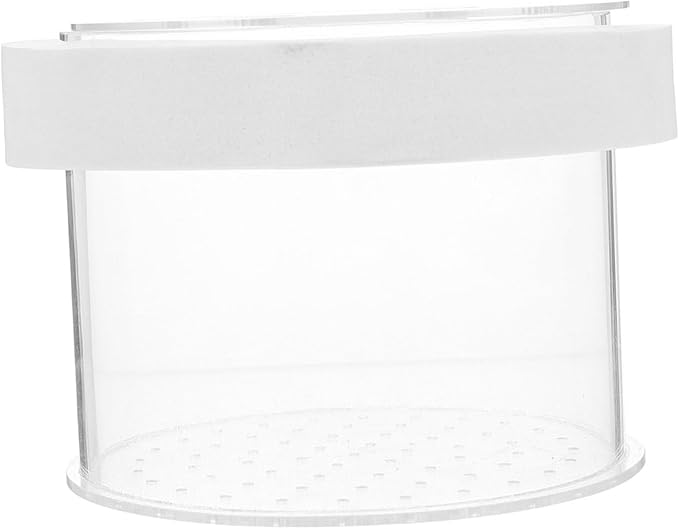 Happyyami Floating Fish Separator Box for Tank Guppy Breeding Box Removable Cover Acrylic Specimen Containers