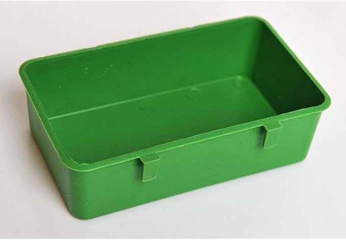 Bird Seed Food Feeding Cups Plastic Hanging Bowl for Poultry Parrot Pigeon Parakeet Budgie Cage (4.72inch)