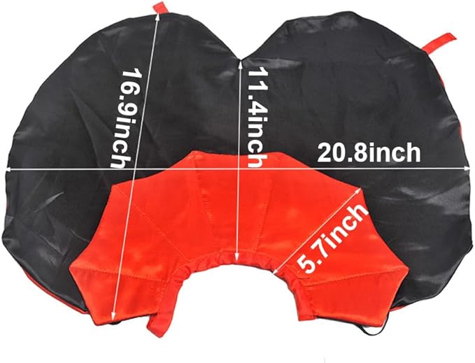 Dog Cat Vampire Cloak Costume, Pet Halloween Cape for Small Medium Dogs Cats Puppy