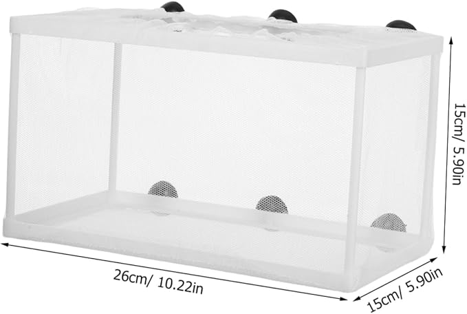 Big Size Fish Breeding Net Live Bearer Box for Aquarium Fish Incubator Suction Cups