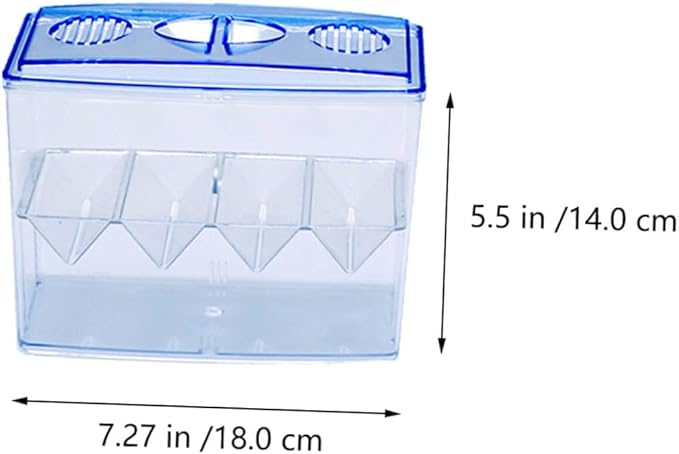 Happyyami 1pc Fish Hatching Isolation Box Freestanding Self-Floating Breeding Tank Design for Safe Fry Incubation and Enhanced Air Circulation