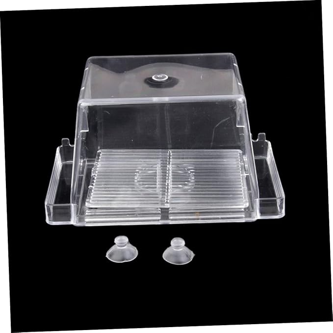 FRCOLOR 2pcs Aquarium Self-Floating Fish Breeding Isolation Box Transparent Fish Hatchery Incubator for Guppies and Bettas Prevents Aggressive for Separation