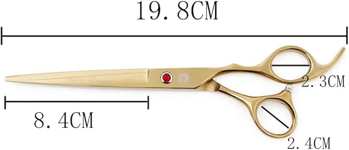 Purple Dragon 7.0 inch Rhinestone Decoration 3PCS Pet Grooming Scissors Dog Hair Cutting & Thinning Shears Set