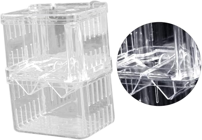 Guppy Breeder Box Fish Incubation Tank for Aquarium Live Guppy Fish Breeding Tank Safe Easy Cleaning