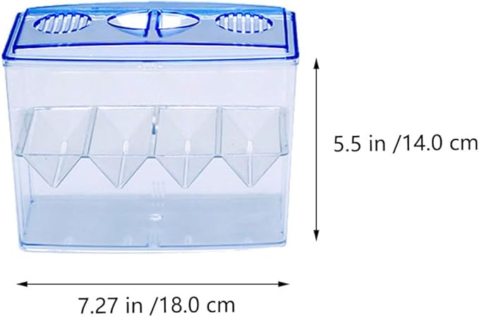 Small Fish Breeding Incubator Box Freestanding Hatchery Isolation Tank No Gap Seamless Design for Aquarium Fish Hatching and Reproduction