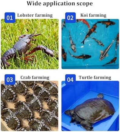 Durable Aquaculture Water Tank with Drain Valve，Aquaculture Water Tank Cistern Steel Frame Multifunction PVC Canvas,Fish Breeding Koi Pool for Garden,Multifunction PVC Canvas Pool for Ponds