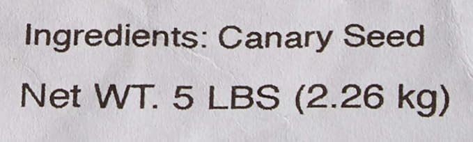 Premium Canary Seed ALPISTE (5 LBS)