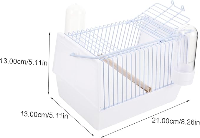 1set Portable Lightweight Bird Carrier Cage Handle Parrot Travel Cage for Small Pets Breathable Design for Comfort and Security for Outdoor Adventures