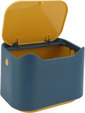 fosa Cat Litter Trash Can, Press Seal Lid Airtight Odor Control Cat Litter Boxes, 7.09x4.92x5.12in Pet Waste Bin with Thickened PP Material