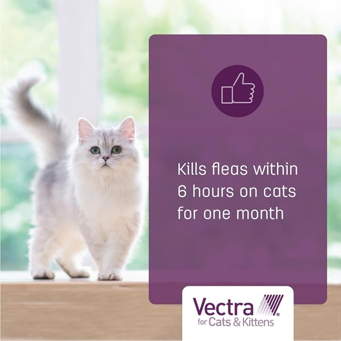 Vectra for Cats & Kittens Flea Treatment & Prevention for Small Cats (2-9 lbs.) 3-Month Supply