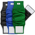 Pet Parents Washable Belly Bands for Dogs (3pack) + Extendrs Durable Dog Diapers & Wraps (X-Small, Gentlemen)