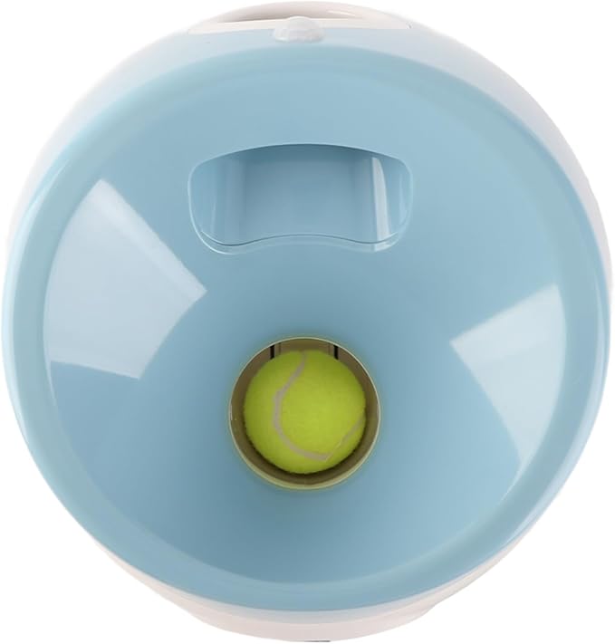 Automatic Dog Ball Thrower with 3 Interactive Tennis Balls, Electric Pet Dog Ball Launcher Interactive Dog Toy,Adjustable Distance Settings for Indoor and Outdoor Play ()