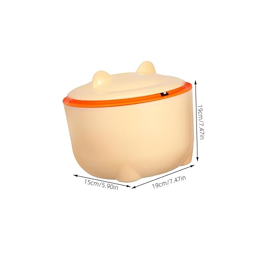 Mobestech 1Set Sealed Cat Litter Trash Can with Lid Includes Reusable Bags Compact Waste Bin for Easy Maintenance Odor Prevention Stylish Pet Litter Box for Home and Office Use