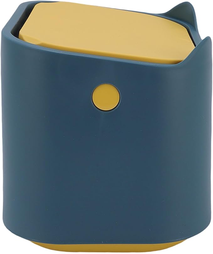 Jiawu Cat Litter Trash Can, Airtight Odor Control Press Seal Lid Cat Litter Disposal Bin, Compact Storage Container with Press Type Lid for Home Pet Waste Disposal