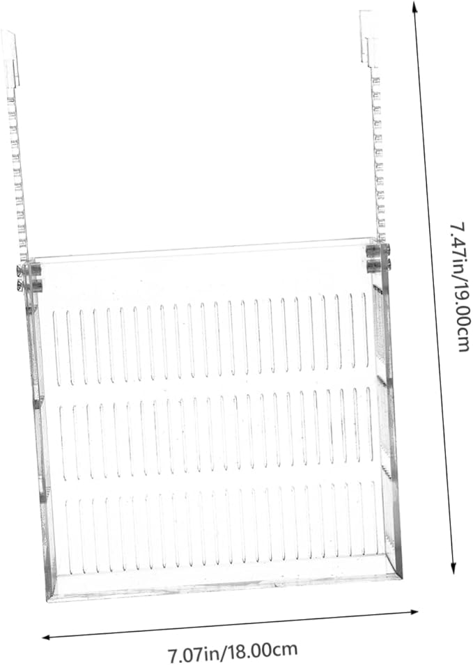 Hanging Fish Breeding Box Isolation Tank for Aquarium Fry with Hook Design Lightweight Portable Fish Tank Accessory for Improved Newborn Survival