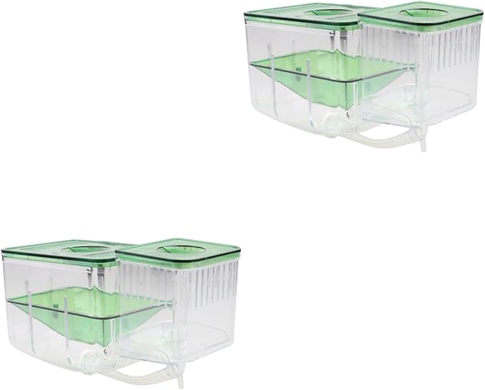 balacoo 2pcs Self-Guided Fish Breeding Tank Isolated Hatching Box for Aquarium Transparent Case for Protecting Juvenile Fish Eggs Safe Breeding Environment for Home Use