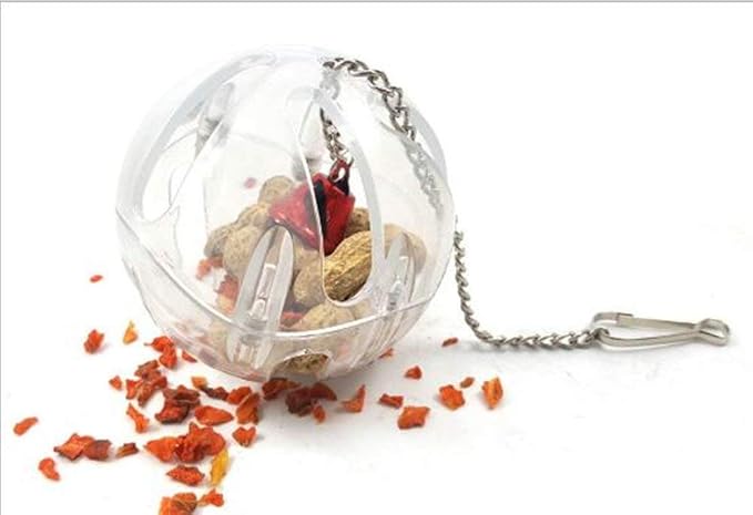 Parrot Creative Foraging Systems Foraging ball- Bird Intelligence Growth Cage Acrylic Box Toys (A)