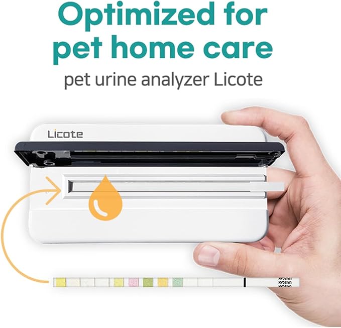 Pet Urine Test Kit for Dogs & Cats Analyzer Device + 25 Test Strips | at-Home Health Check | Detects 10 Urinary Conditions | Easy-to-Use Smart App | Veterinary Grade
