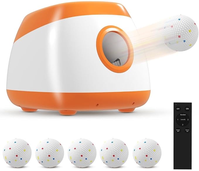 Automatic Dog Ball Launcher for Indoor and Outdoor Play – Adjustable Distance, Quiet Operation, Long-Lasting Battery, Remote Control Included