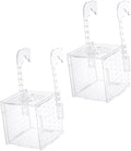 2pcs Fish Hatching Boxes for Aquarium Multifunctional Fish Isolation and Breeding Tanks Efficient Water Flow Easy to Clean