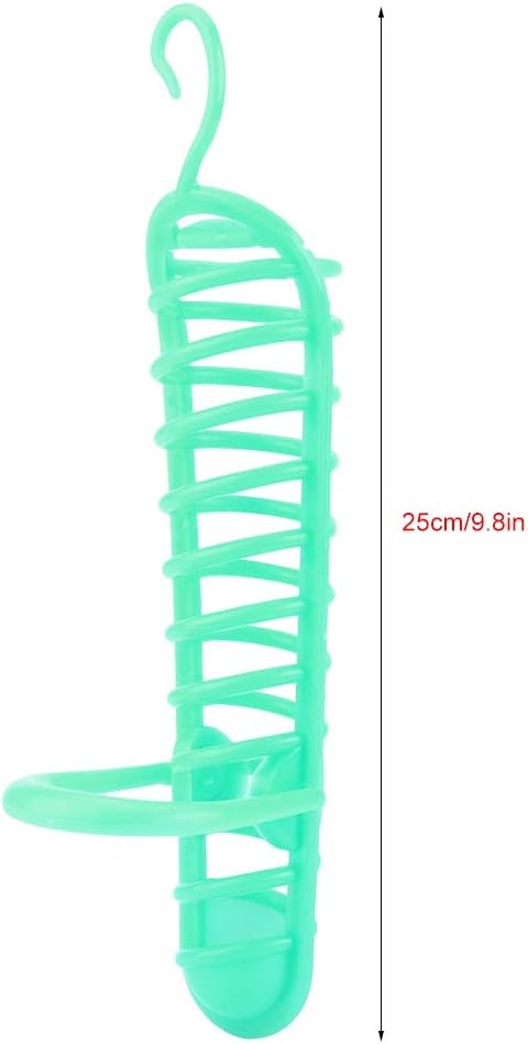 Millet Holder, Parrots Feeder Basket, Bird Food Holder, Parrot Foraging Stand for Pet Bird Vegetable Fruit Feeder (Green)