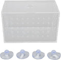Fish Breeder Box, Aquarium Fish Breeding Box, High Transparency Acrylic Hatchery Incubator with Suction Cups for Baby Fish Shrimp Clownfish Isolation and Rearing (14 * 8 * 9CM)