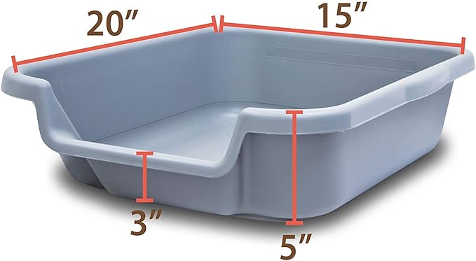 Dog Litter Box, Apple Green Color, Small Size, Durable & Pet Safe Puppy Litter Box, Indoor Open Top Entry Dog Litter Pan, Comfortable for Dogs, Great for Small Dogs up to 6 lbs