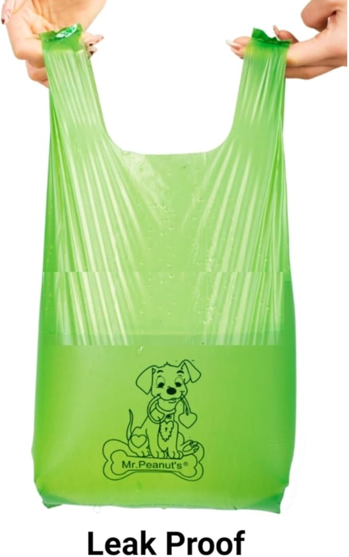 Mr. Peanut's XL Pooper Scooper Sized 13X11" Recycled Waste Poop Bags Made From Plants - 160 Count