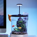 GarveeLife Small Fish Tank, Betta Fish Tank kit with LED Light, Oxygen Generator, Fish Tank Starter Kits for Beta,Goldfish (Black, 1.5 Gallon)