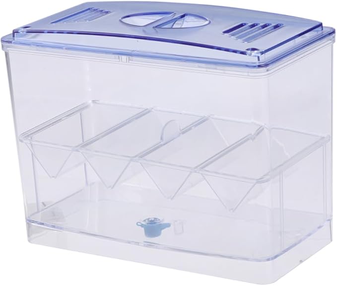 Transparent Functional Fish Breeding Tank Betta Habitat Box Independent Incubator for Fry with Easy Cleaning Durable Material Prevents Adult Fish