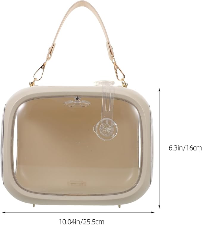 Portable Small Parrot Travel Carrier Cage with Handle, Breathable Multi-Function Bird Travel Cage for Outdoor Use, Lightweight Bird Aviary Suitable for Parakeets and Cockatiels