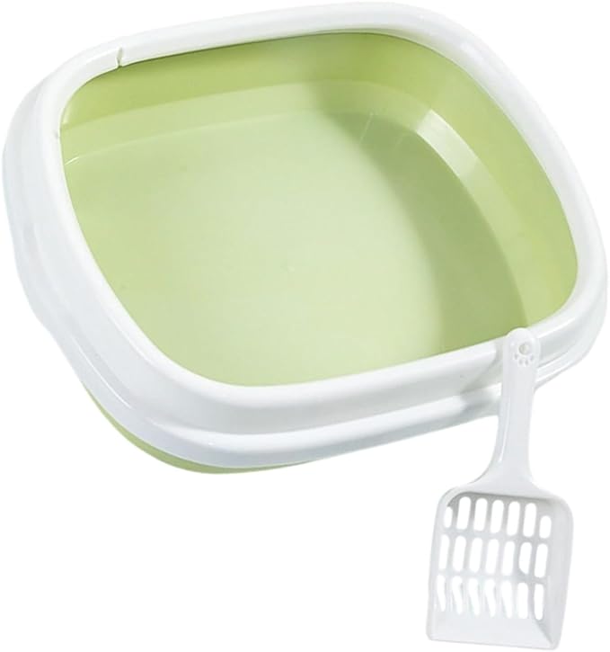 High Wall Cats Waste Container Odor Reducing Cats Litter Box Sifting Scoops for Outdoor Use Easyly Wash Ovals Litters Box
