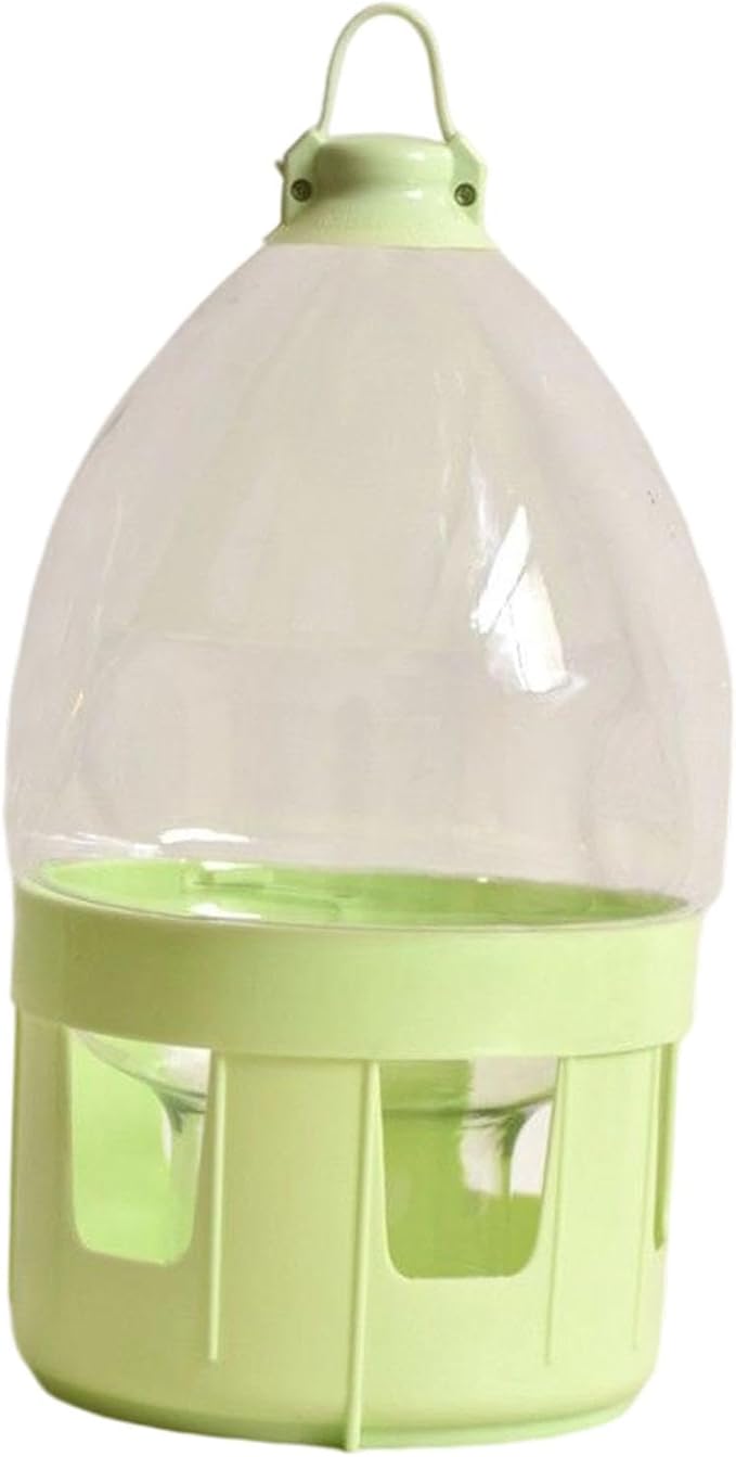 Pigeon Water Dispenser Bird Drinker Large Capacity Automatic Pet Water Pot Container Drinker Bottle for Parrot Lovebirds Duck, 6L