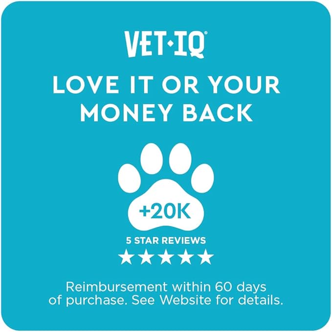 VetIQ Cat Calming Treats with Melatonin for Stress Relief, Organic Ashwagandha, and GABA Chicken Flavored Chews, 3.7oz