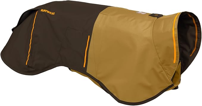 Ruffwear, Sun Shower Dog Raincoat, All-Weather Jacket, Waterproof, Windproof & Lightweight, Earth Brown, X-Large